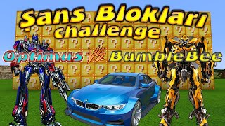 BUMBLEBEE vs OPTIMUS PRIME ŞANS BLOKLARI Örümcek Bebek Minecraft by Örümcek Bebek 27,512 views 1 year ago 12 minutes, 19 seconds