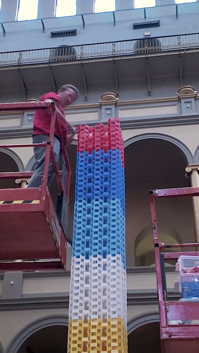 Tallest domino structure #shorts