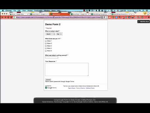 Using Google Forms for Daily Feedback and Responses