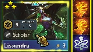 Predator Lissandra | EXECUTE THEM ALL! | 6 Scholar 5 Mutant | 3 Star | TFT Set 6