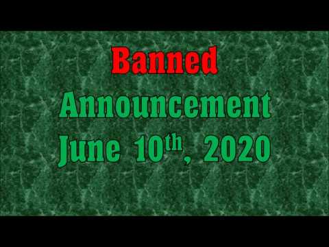 Magic The Gathering Banned Cards June 10th 2020 Youtube