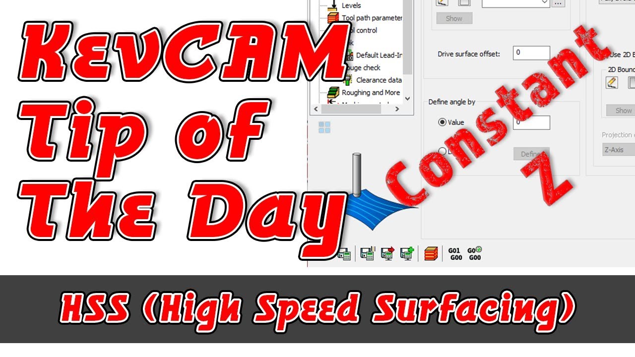 Tip of the Day - HSS - Constant Z