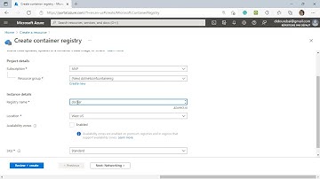 Create an ACR with Azure Portal