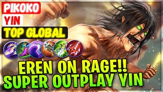 Eren On Rage!! Super Outplay Yin [ Top 5 Global Yin ] Pikoko - Mobile Legends Emblem And Build