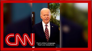 Biden watches Trump's 'unified Reich' video, blasts it as 'Hitler's language'