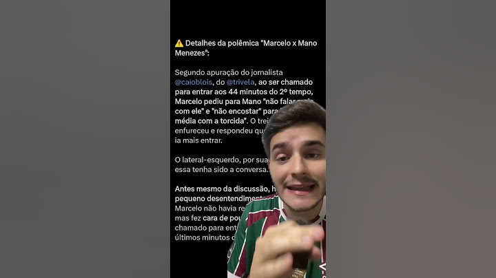 Bastidores da polêmica treta entre Marcelo e Mano Menezes! #Fluminense #manomenezes #marcelo #treta