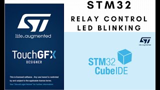 STM32F Touch GFX Led Blink and Relay Control