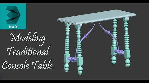 Modeling Traditional Console Table 3ds Max 2014 Tutorial