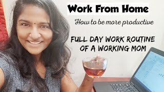 Indian Mom 5.15AM  to 6.30PM PRODUCTIVE ROUTINE | Busy Morning to Evening Routine I Work Routine/