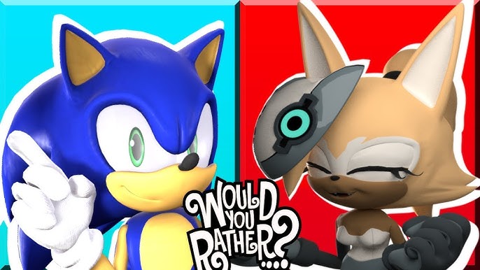 Sonic and Amy Rose Play Would You Rather? (SonAmy Story) ❤️ 