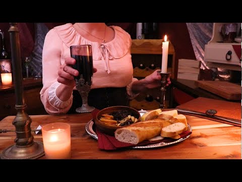 ASMR Cozy Tavern Cinematic ASMR Roleplay Soft Spoken with Fireplace Sounds