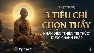 3 TIÊU CHÍ chọn Thiện Tri Thức (Thầy) đúng Chánh Pháp | Ngộ Tâm Trí