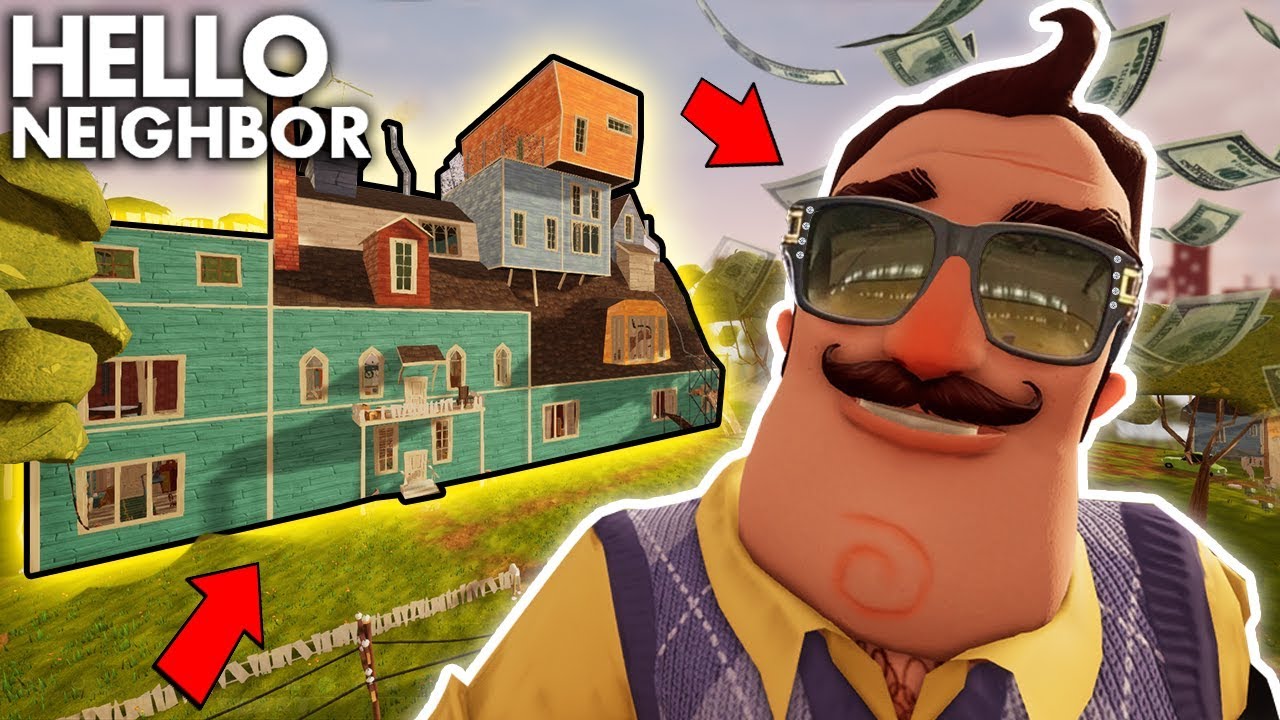 Моды привет сосед полной версии. Hello Neighbor геймплей. Hello Neighbor Mod Kid обоба. Дом Рич из Хеллоу нейбор. Rich Neighbor.