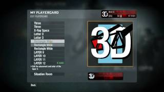 COD Black Ops 3D glasses emblem tutorial HD