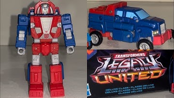 How to transform legacy United gears. Transformers generations deluxe class figure G1 minibot
