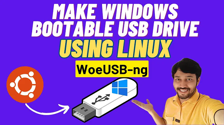 Make Windows Installation USB Drive From Linux | WoeUSB Install | WoeUSB-ng | Make Bootable Pendrive