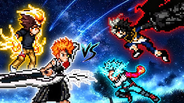 Ichigo TYBW V3 OP & Tsuna OP VS Asta OP (all form) & Deku OP (all form) in Jump Force Mugen🔥