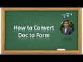 How to Convert Word Doc to Google Form