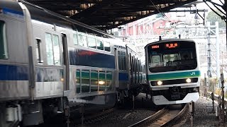 2019/02/27 【トップ編成】 E231系 マト101編成 日暮里 | JR East Joban Line: E231 Series MaTo 101 Set