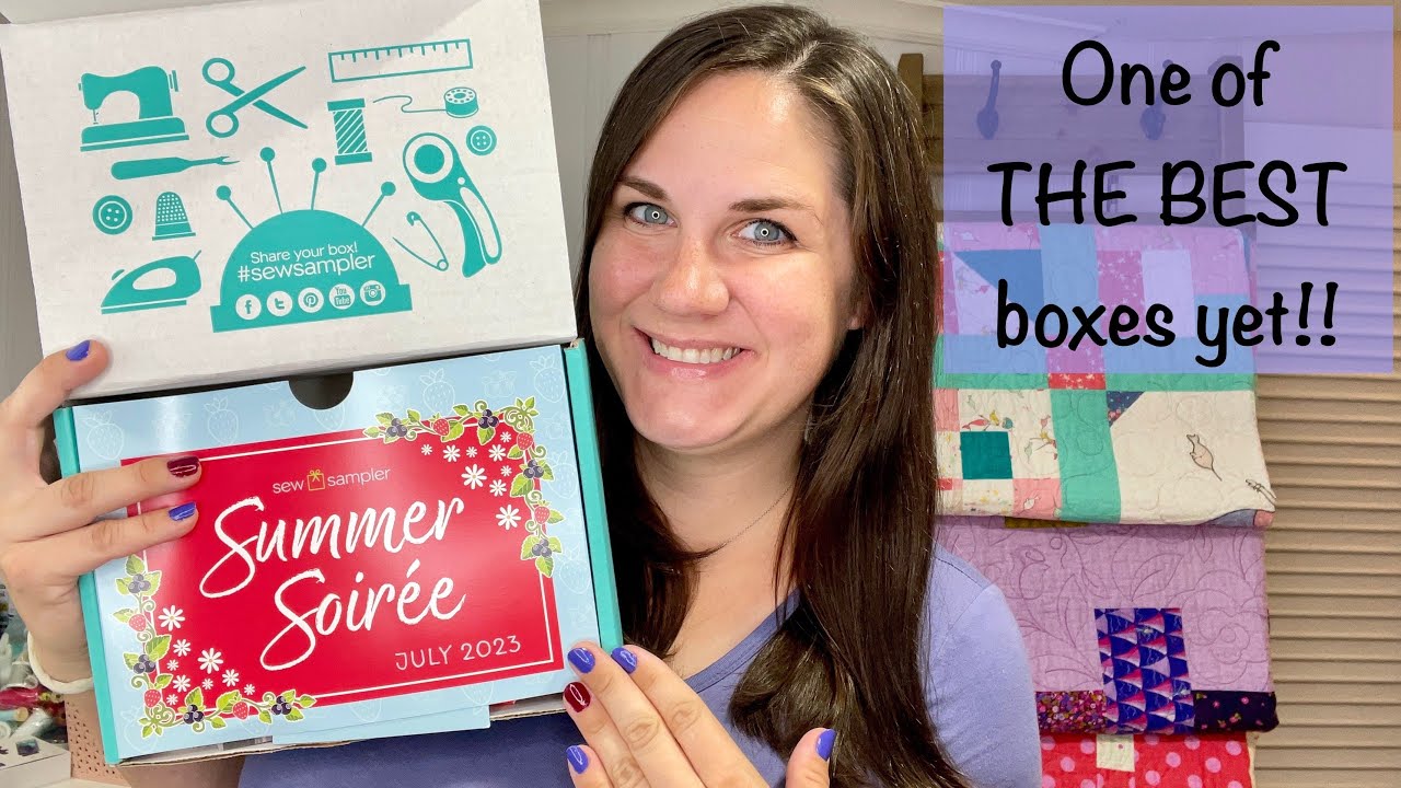 JULY 2023 SEW SAMPLER UNBOXING FAT QUARTER SHOP SUBSCRIPTION BOX