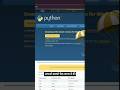 How to install python || #pythontutorial #python #tiktokeffects #shorts #misspanghal #codemasters