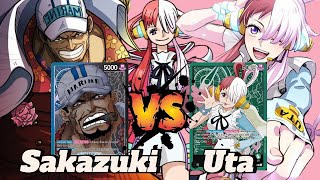 EB01 Sakazuki Stage VS. Uta | Gecko Moria 😈 | One Piece Card Game TCG POV + MY HAND 😁