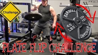 Plate Flip Challenge 😬💪🏽(harder than it looks)