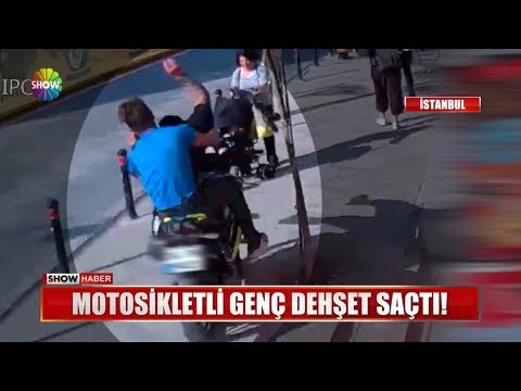 Motosikletli Genç Dehşet Saçtı!