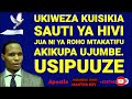 UKIWEZA KUISIKIA SAUTI YA HIVI JUA NI ROHO MTAKATIFU ANAKUPA UJUMBE USIPUUZE
