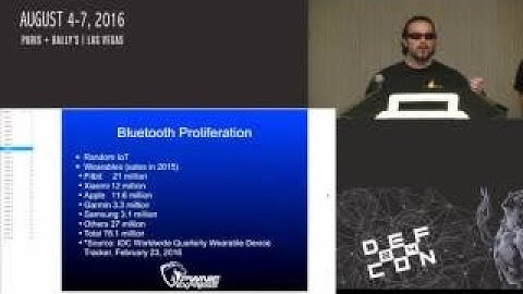 DEF CON 24 Realtime Bluetooth Device Detection with Blue Hydra