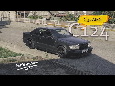 Mercedes C124 3.2 Kompressor. დრაგი ჩემს R34 Skyline-თან და პერემიჩკები in action