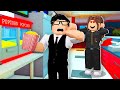 I Worked At The MOVIES.. Owner Had A CRUSH On Me.. (Roblox Bloxburg)