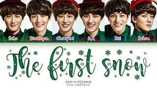 Exo-K 엑소-케이 The First Snow 첫 눈 Lyrics Color Coded Lyricschristmas Special