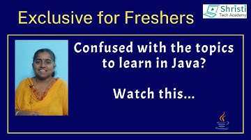 Are you someone who is new to Java and currently in the process of learning it?