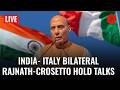 Defence Minister Rajnath Singh Holds Bilateral With Italian Counterpart