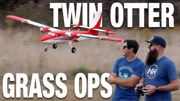 Grass Ops With the E-flite Twin Otter 1.4m