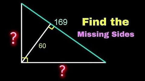Can You Find the Missing Side Lengths of the Triangle ? | Math Olympiad Geometry