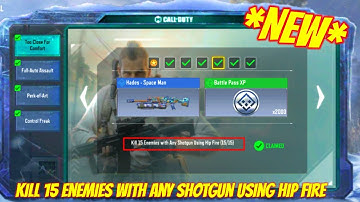 Cod mobile Kill 15 Enemies with Any Shotgun Using Hip Fire | codm too close for comfort event 2023
