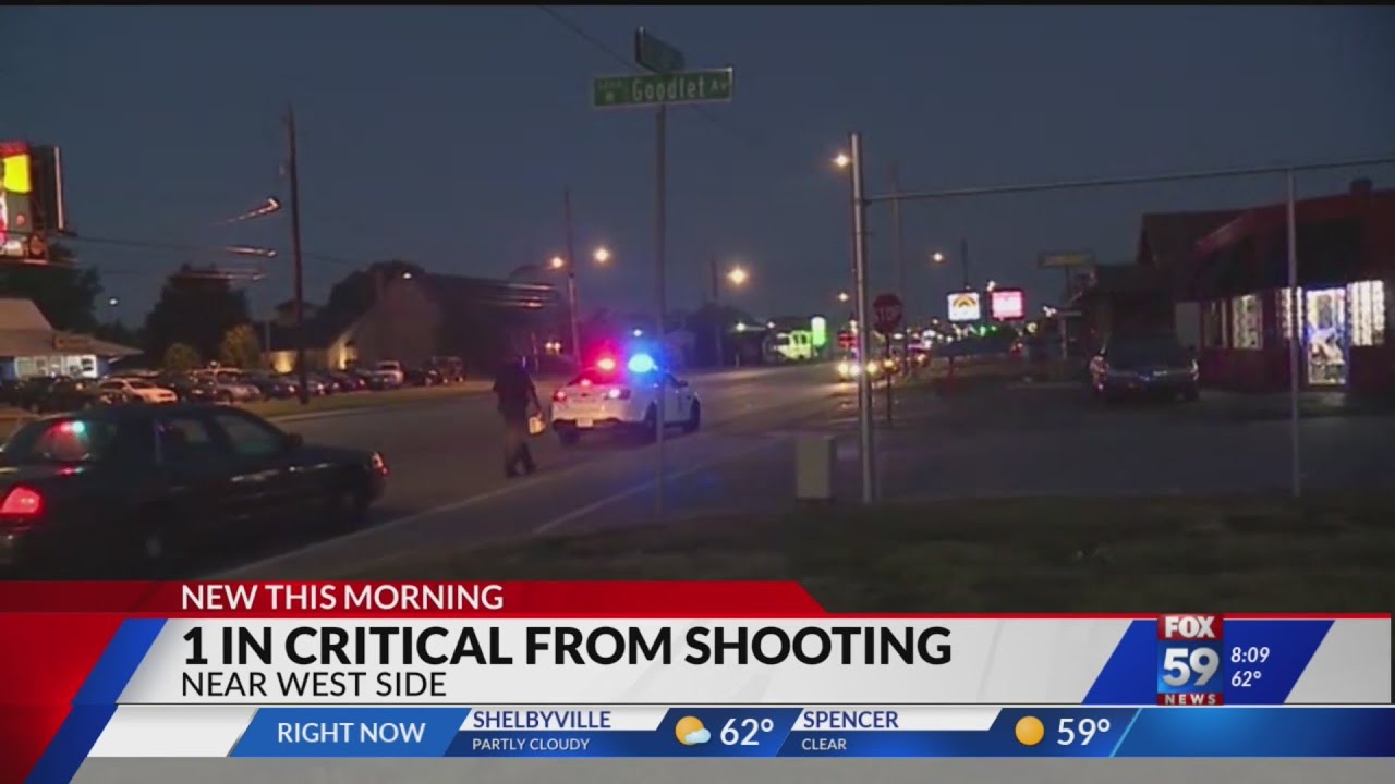 1 in critical condition after shooting on Indy's west side