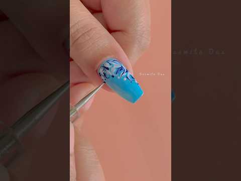 Easy Nail Art Design💅🏻 #nailart #naildesign #shorts