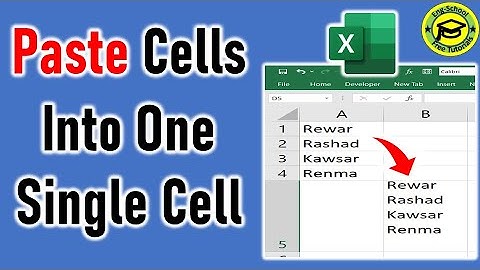 Copy Paste Multiple Cells Into One Single Cell in Excel