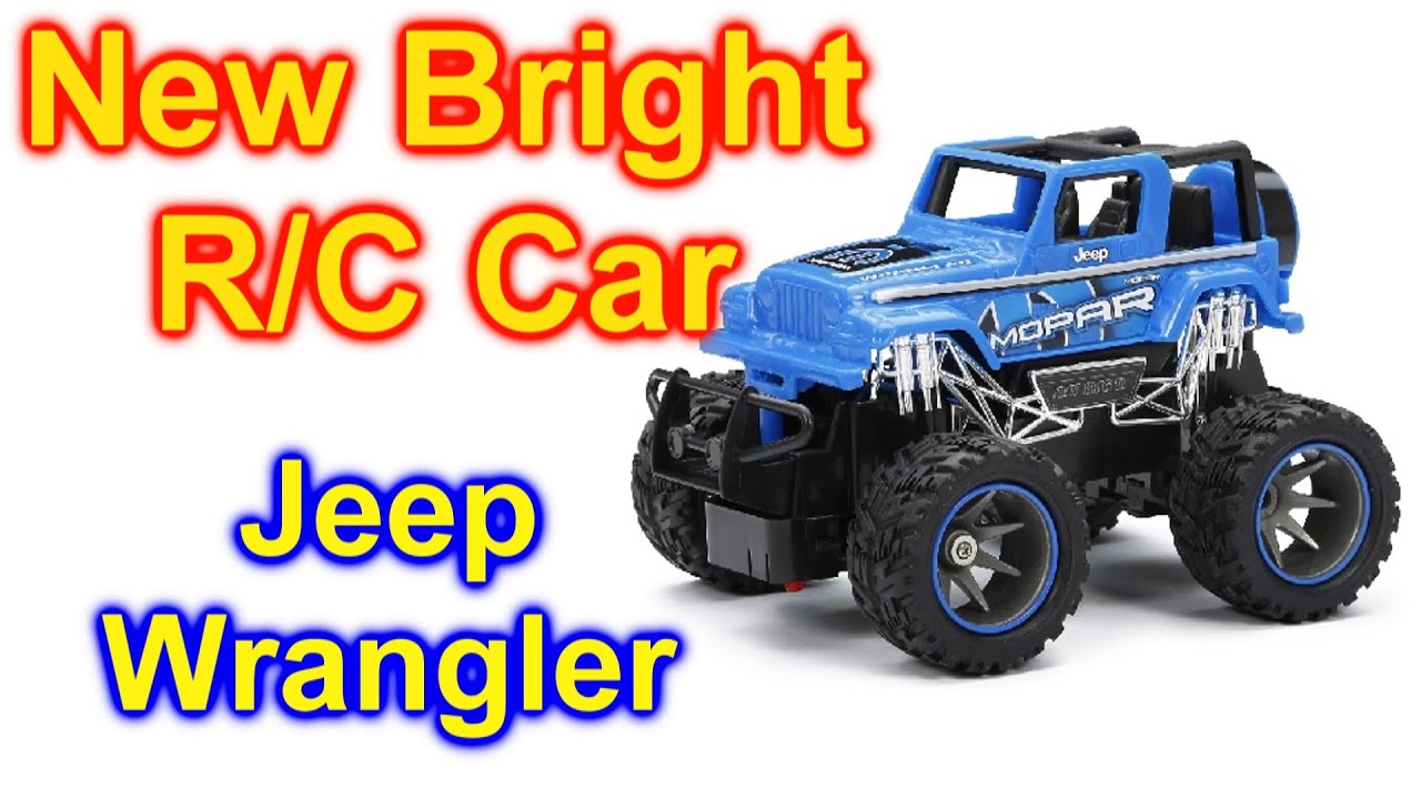 Radio Control Jeep Wrangler Blue Unbox New Bright - YouTube