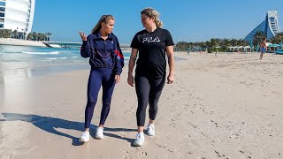 Friends reunited, Clijsters and Kenin hit the beach