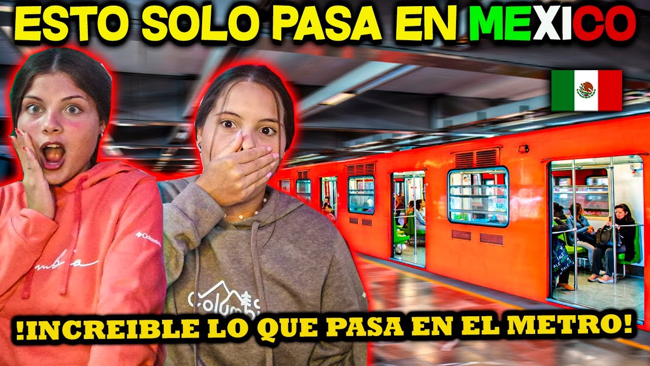 Esto solo pasa en México🇲🇽 Metro de la CDMX😱 - 🇨🇺CUBANAS REACCIONAN