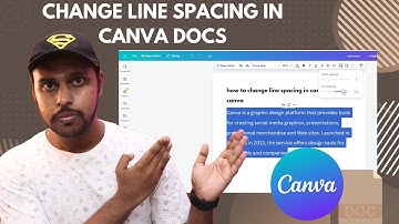 How to change line spacing in canva docs | change line spacing on canva docs