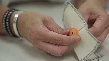 How to sew a button with a thread shank