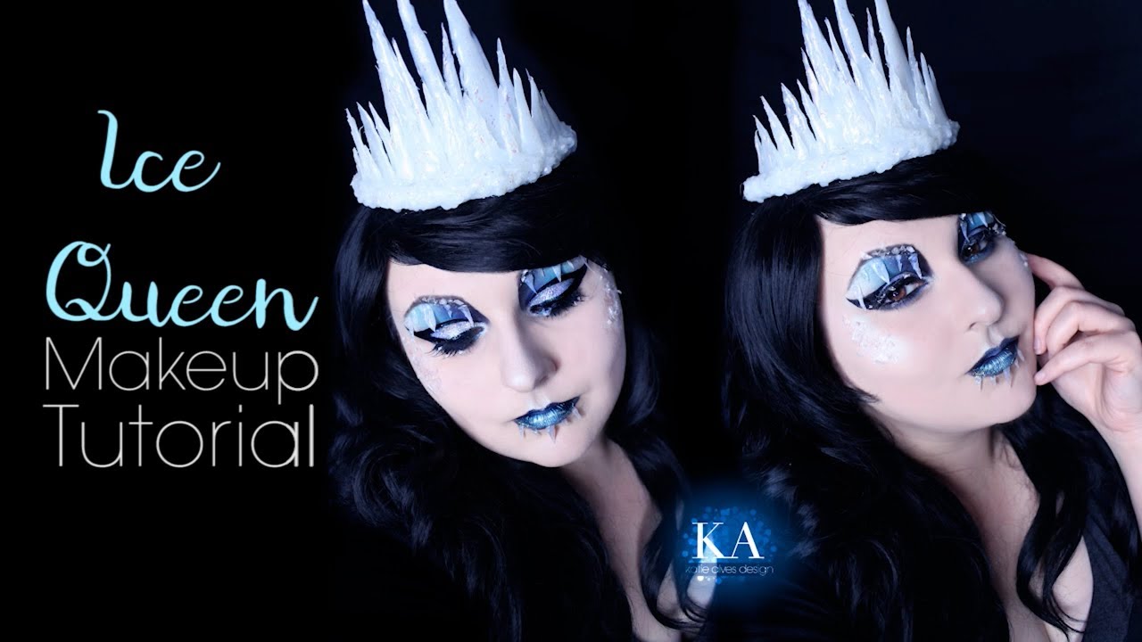 6. "Halloween Makeup: Blue Hair and Ice Queen" - wide 8