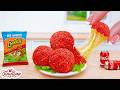 Best of Crispy Cheetos Extreme Mozzarella Cheese Balls Recipe | TinyBap ASMR Mini Cooking