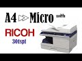 How to print micro copy with ricoh 301 spf | ricoh 301 micro print | ricoh 301