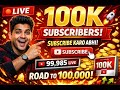 100K Subscribers Target 🎯 | Channel Promotion !! Live Subscriber Boost | Subscribe & Grow